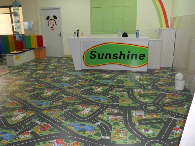 山東章丘幼兒園兒童地板鋪裝 山東章丘婦女兒童活動中心金腦早教兒童地板