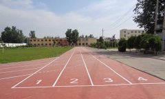 河南新鄉牧野區室外塑膠跑道地板